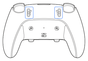 Rear view of controller.